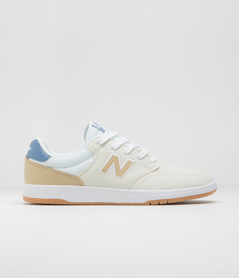 New Balance Numeric 425 Shoes in Sea Salt and White