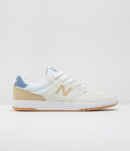 New Balance Numeric 425 Shoes in Sea Salt and White