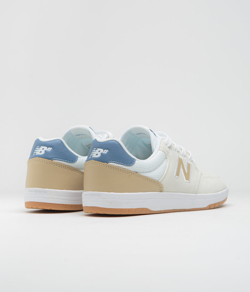 New Balance Numeric 425 Shoes in Sea Salt and White