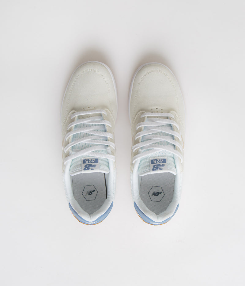New Balance Numeric 425 Shoes in Sea Salt and White
