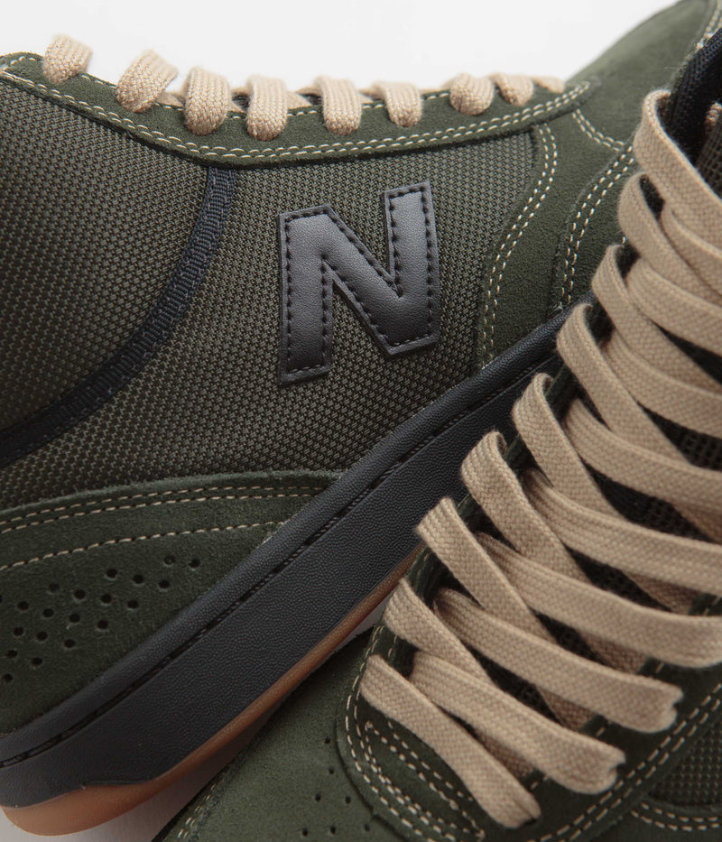 New Balance Numeric 440 Hi Shoes in Olive and Black