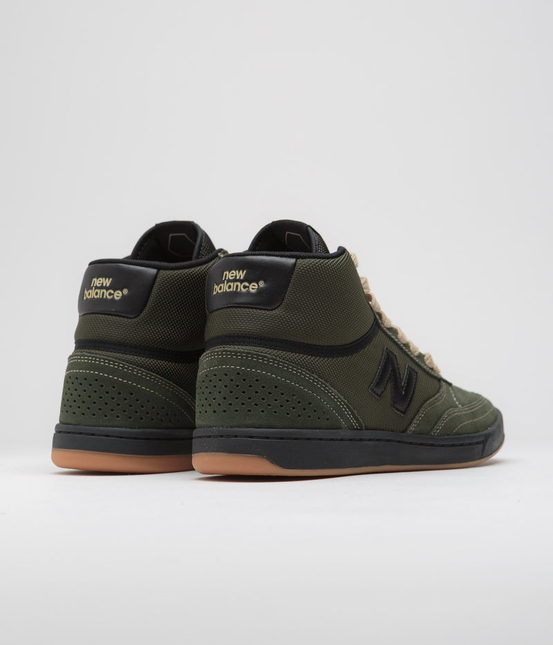 New Balance Numeric 440 Hi Shoes in Olive and Black