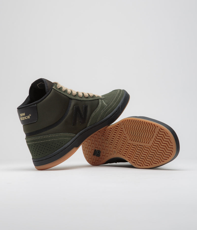 New Balance Numeric 440 Hi Shoes in Olive and Black