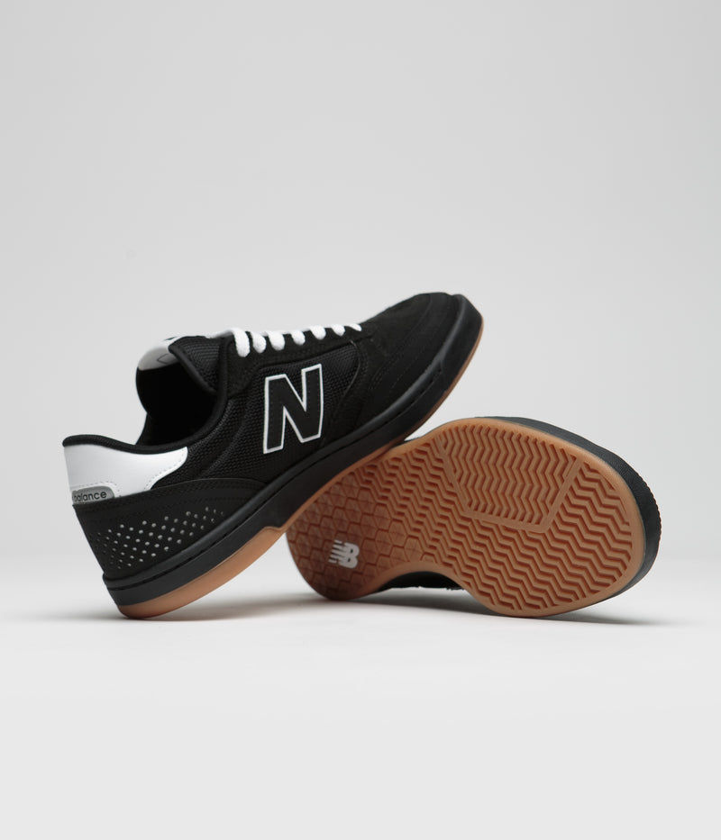 New Balance Numeric 440 Shoes in Black and White / Black
