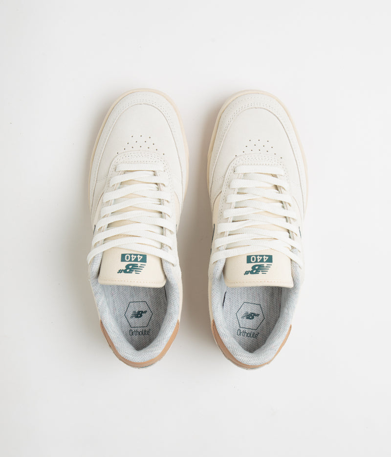 New Balance Numeric 440 Shoes in Sea Salt and Teal