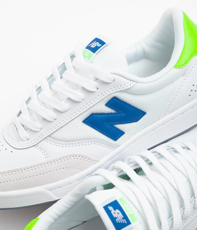 New Balance Numeric 440 Shoes in White and Blue