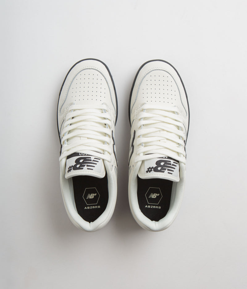 New Balance Numeric 480 Shoes in Sea Salt and Black