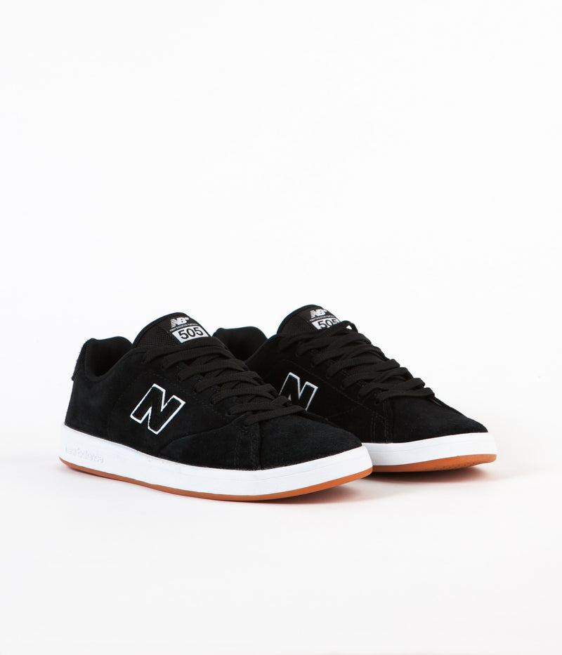 New Balance Numeric 505 Shoes in Black and White