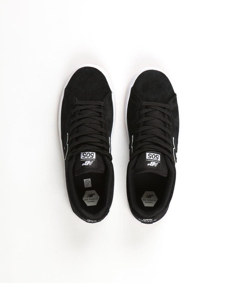 New Balance Numeric 505 Shoes in Black and White