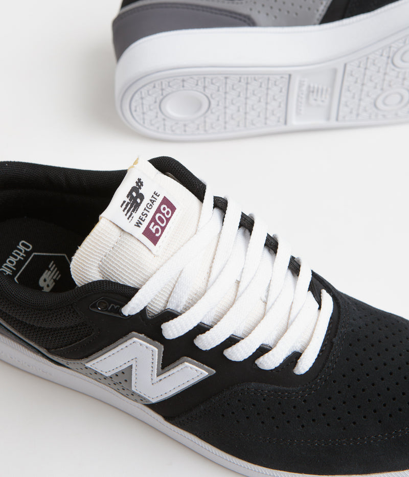 New Balance Numeric 508 Brandon Westgate Shoes in Black and White
