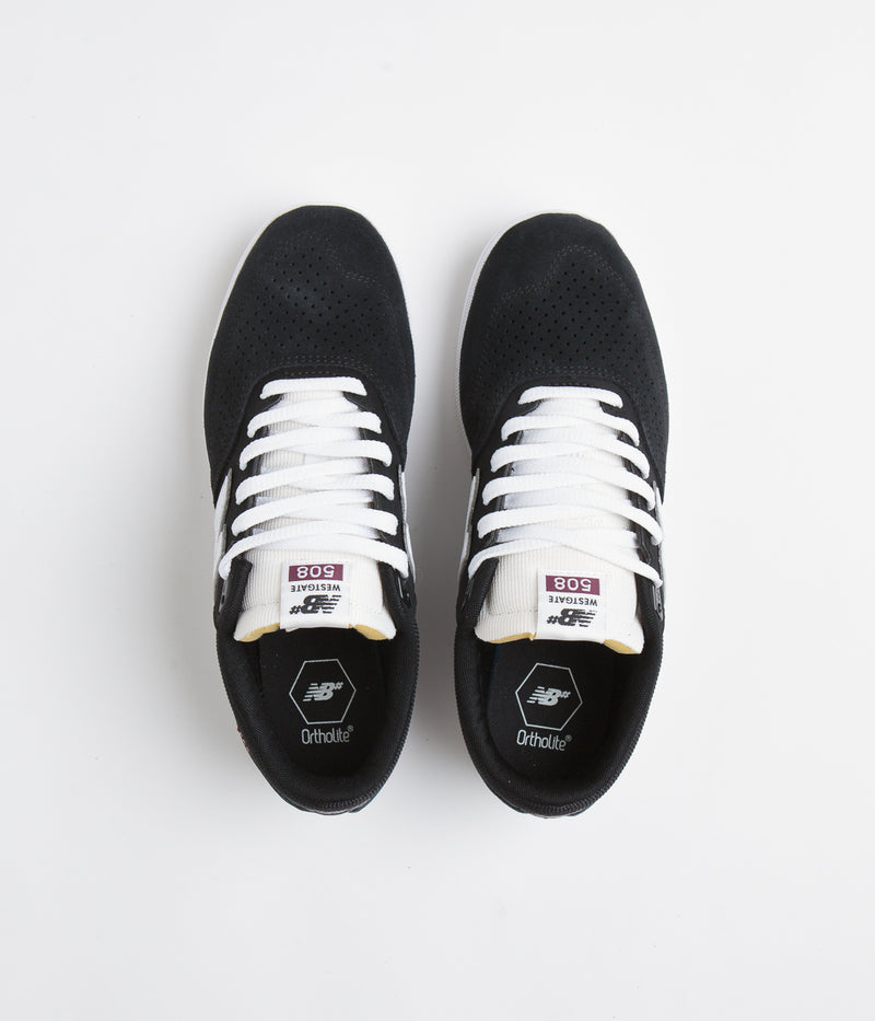 New Balance Numeric 508 Brandon Westgate Shoes in Black and White