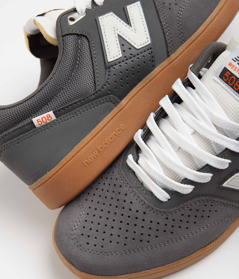 New Balance Numeric 508 Brandon Westgate Shoes in Grey and White