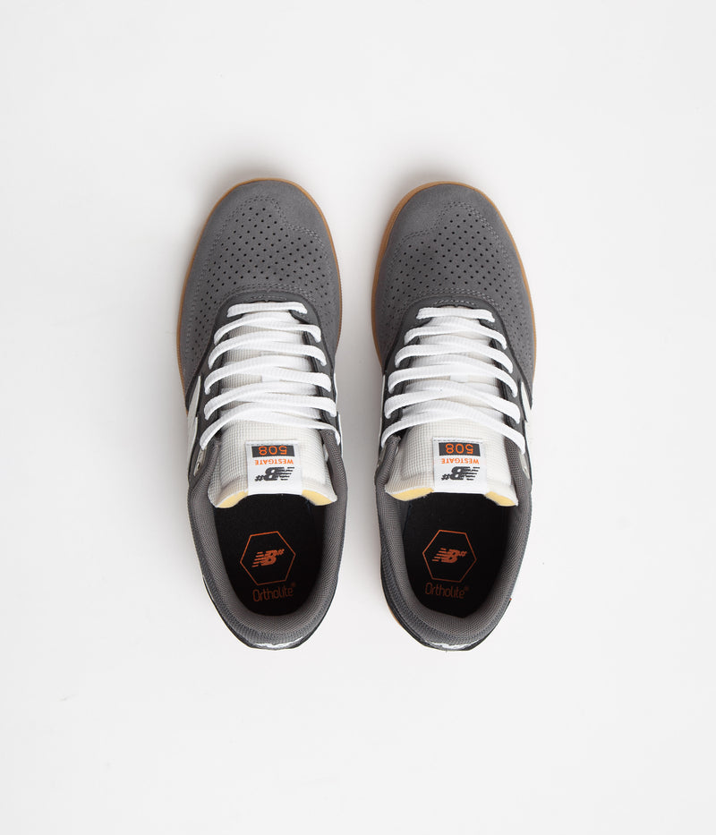 New Balance Numeric 508 Brandon Westgate Shoes in Grey and White