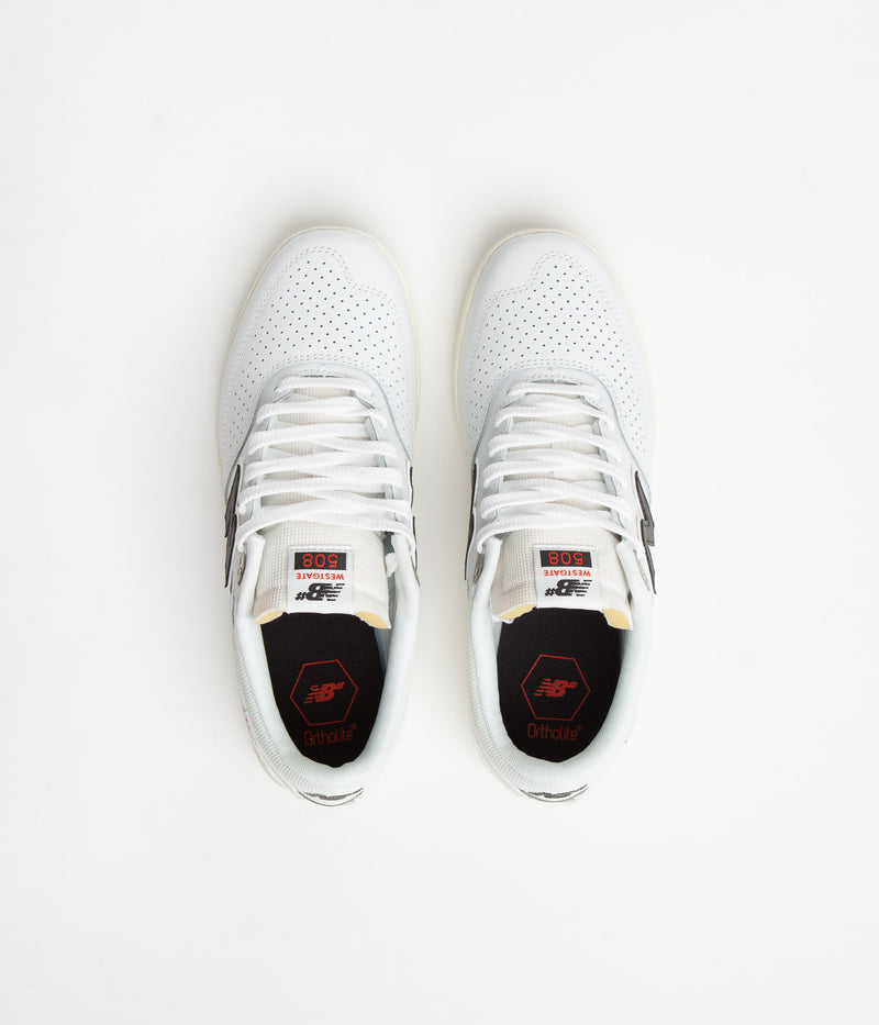 New Balance Numeric 508 Brandon Westgate Shoes in White and Black