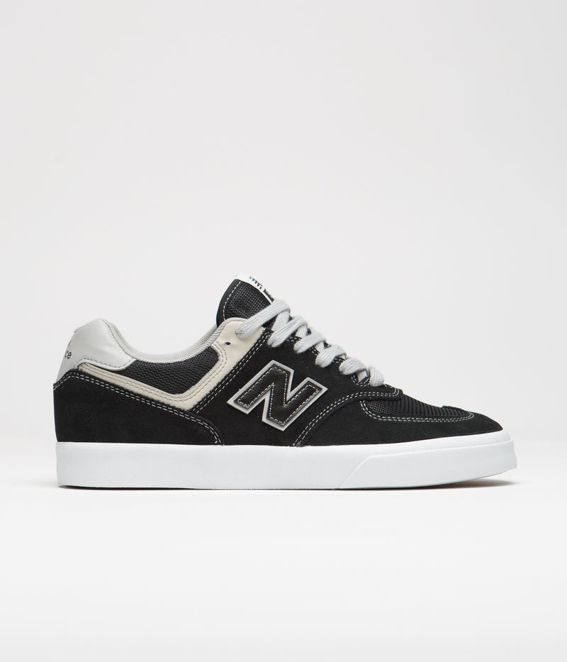 New Balance Numeric 574 Shoes in Black and Grey