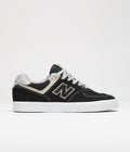 New Balance Numeric 574 Shoes in Black and Grey