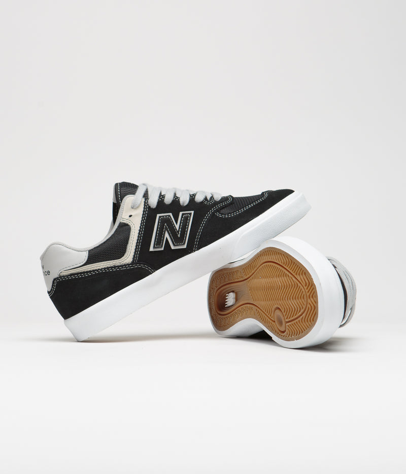New Balance Numeric 574 Shoes in Black and Grey