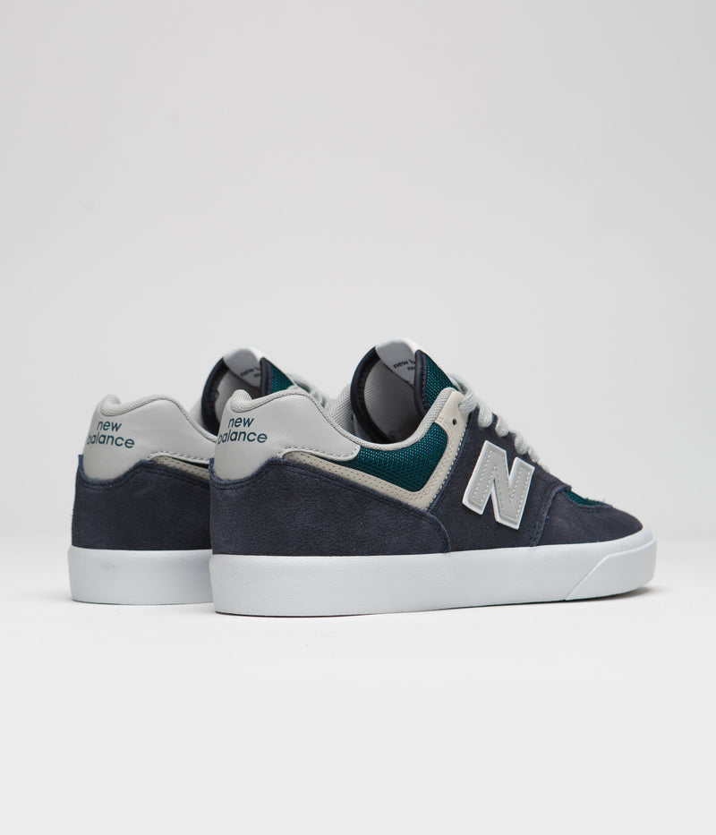 New Balance Numeric 574 Shoes in Navy and Grey