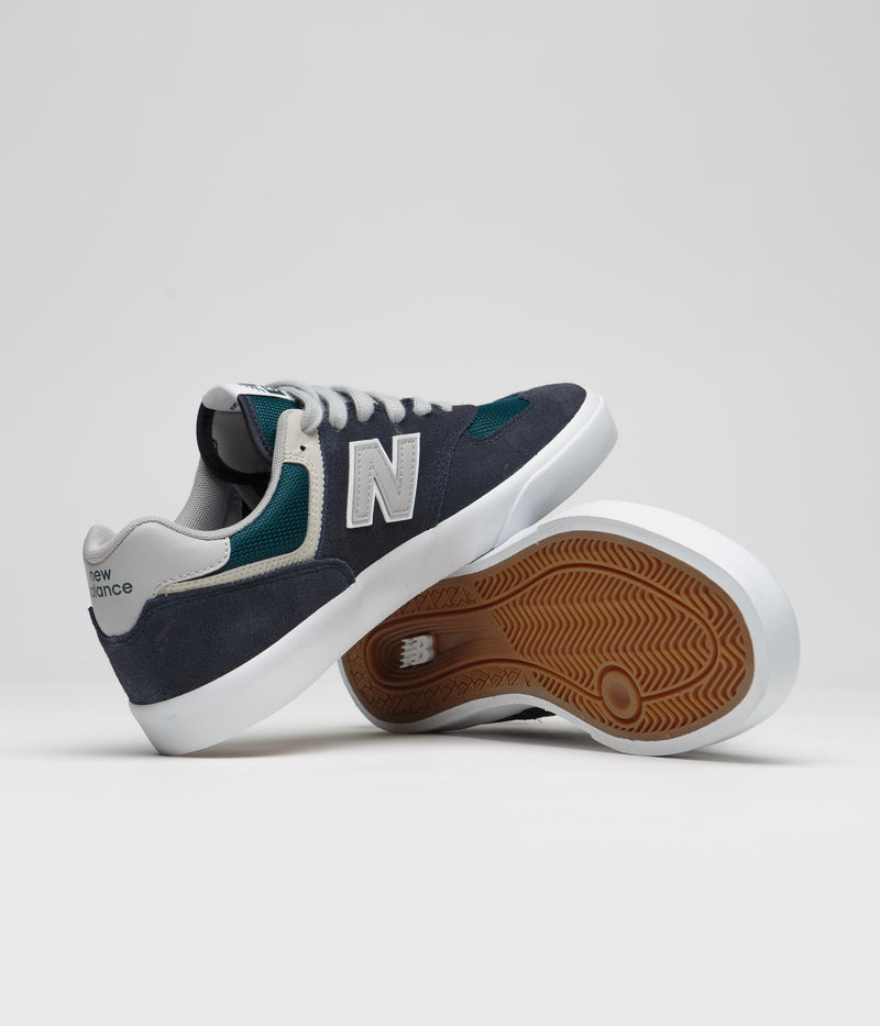 New Balance Numeric 574 Shoes in Navy and Grey