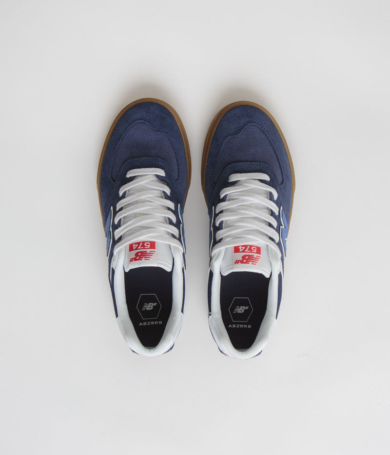 New Balance Numeric 574 Shoes in NB Navy