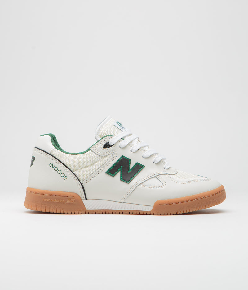New Balance Numeric 600 Tom Knox Shoes in White and Gum