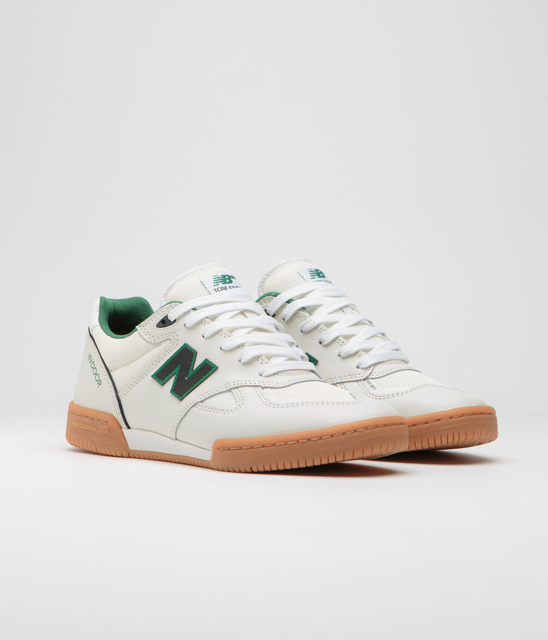 New Balance Numeric 600 Tom Knox Shoes in White and Gum