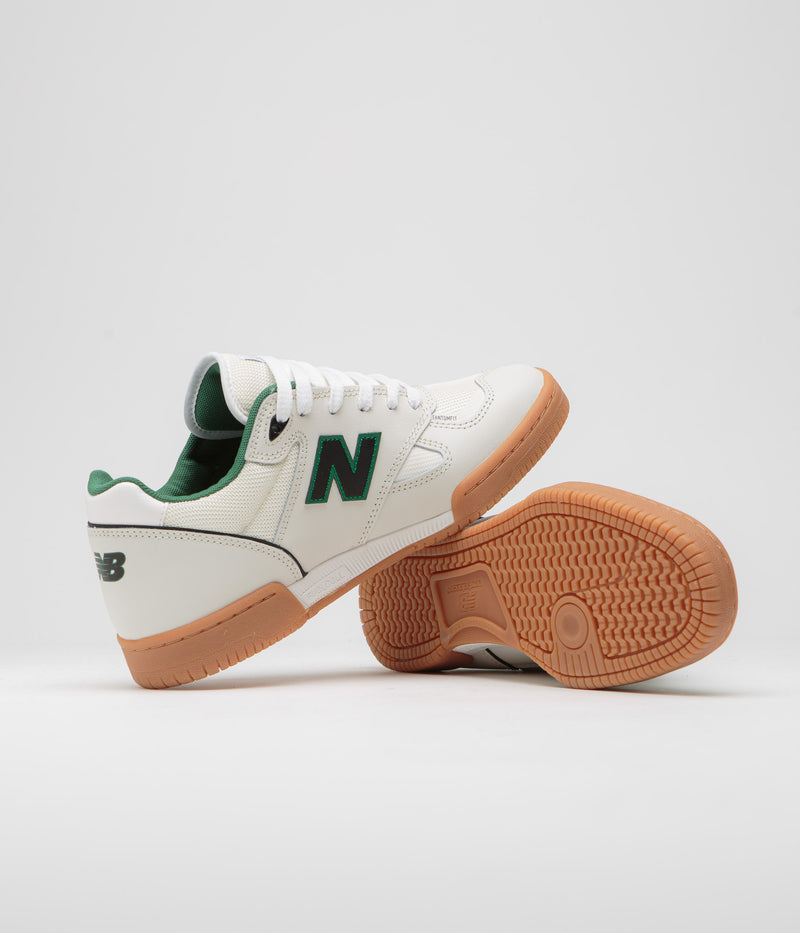 New Balance Numeric 600 Tom Knox Shoes in White and Gum