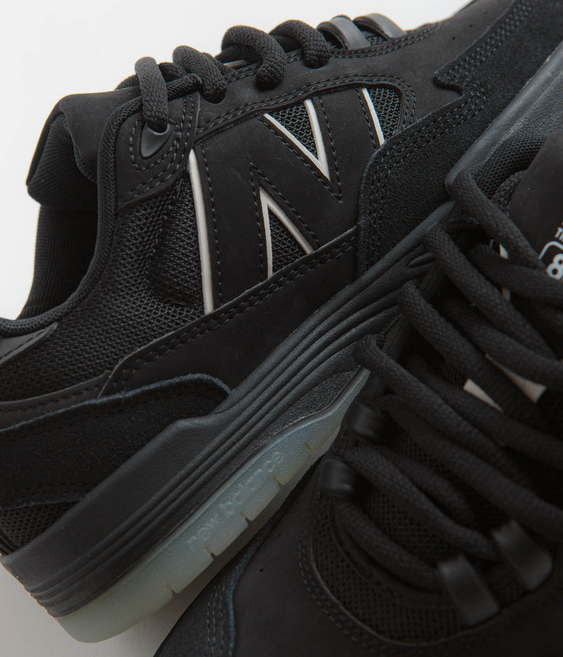 New Balance Numeric 808 Tiago Lemos Shoes in Black and Black