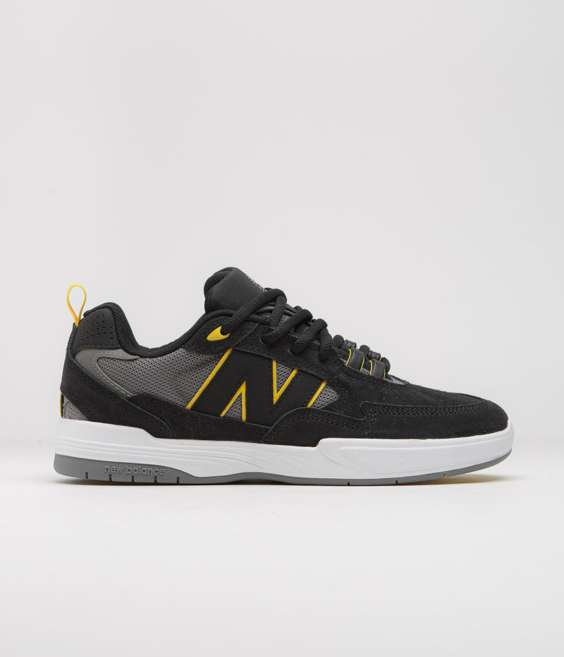New Balance Numeric 808 Tiago Lemos Shoes in Black and Grey / White
