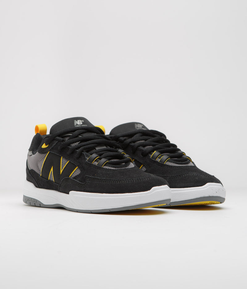 New Balance Numeric 808 Tiago Lemos Shoes in Black and Grey / White