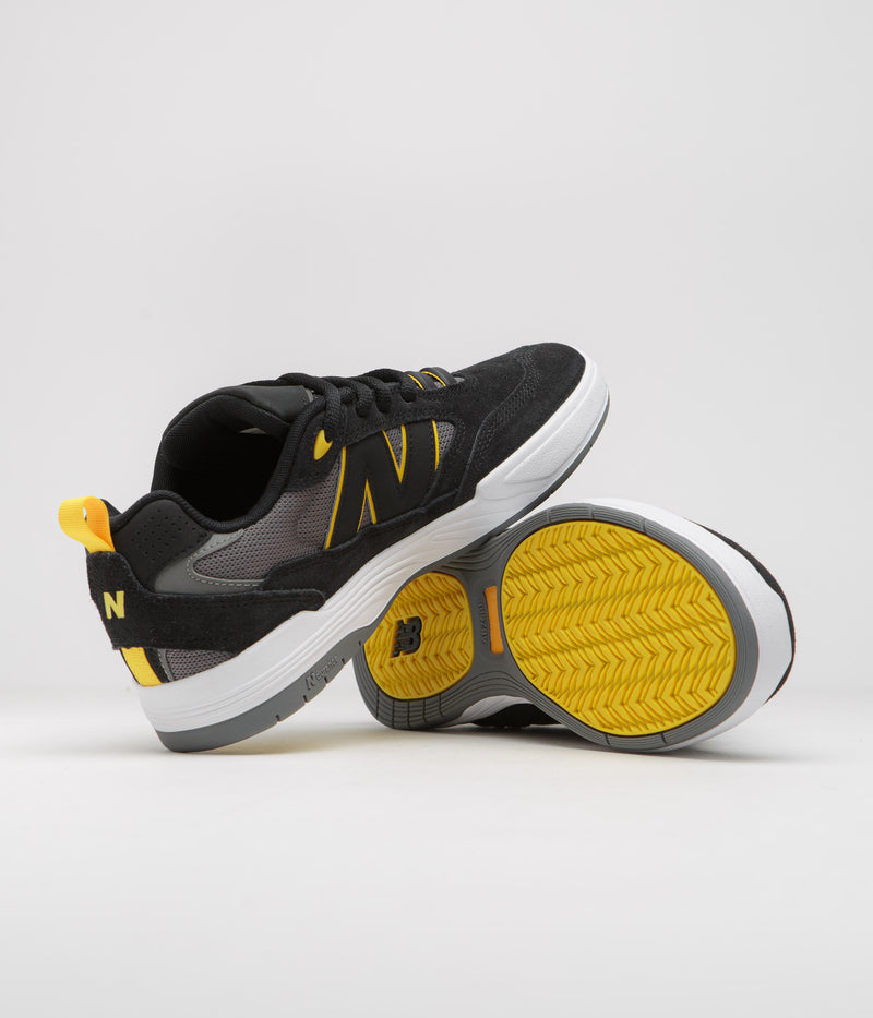 New Balance Numeric 808 Tiago Lemos Shoes in Black and Grey / White