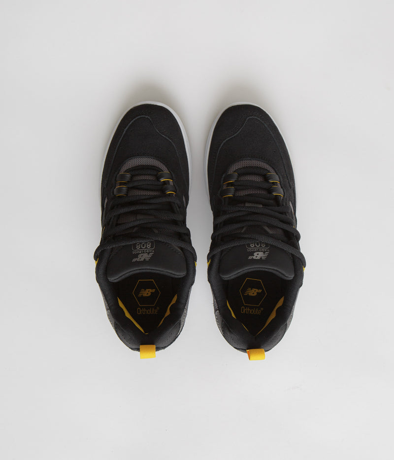 New Balance Numeric 808 Tiago Lemos Shoes in Black and Grey / White