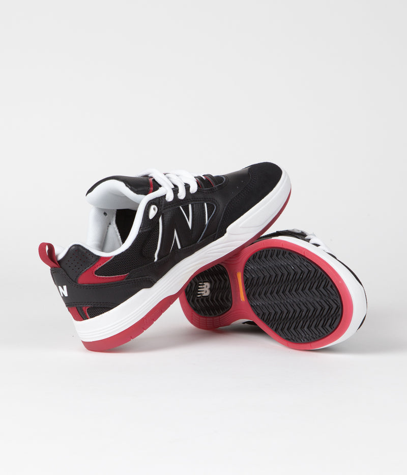 New Balance Numeric 808 Tiago Lemos Shoes in Black and Red