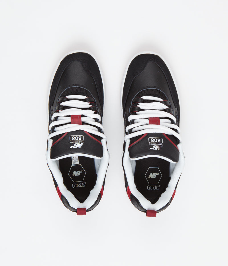 New Balance Numeric 808 Tiago Lemos Shoes in Black and Red