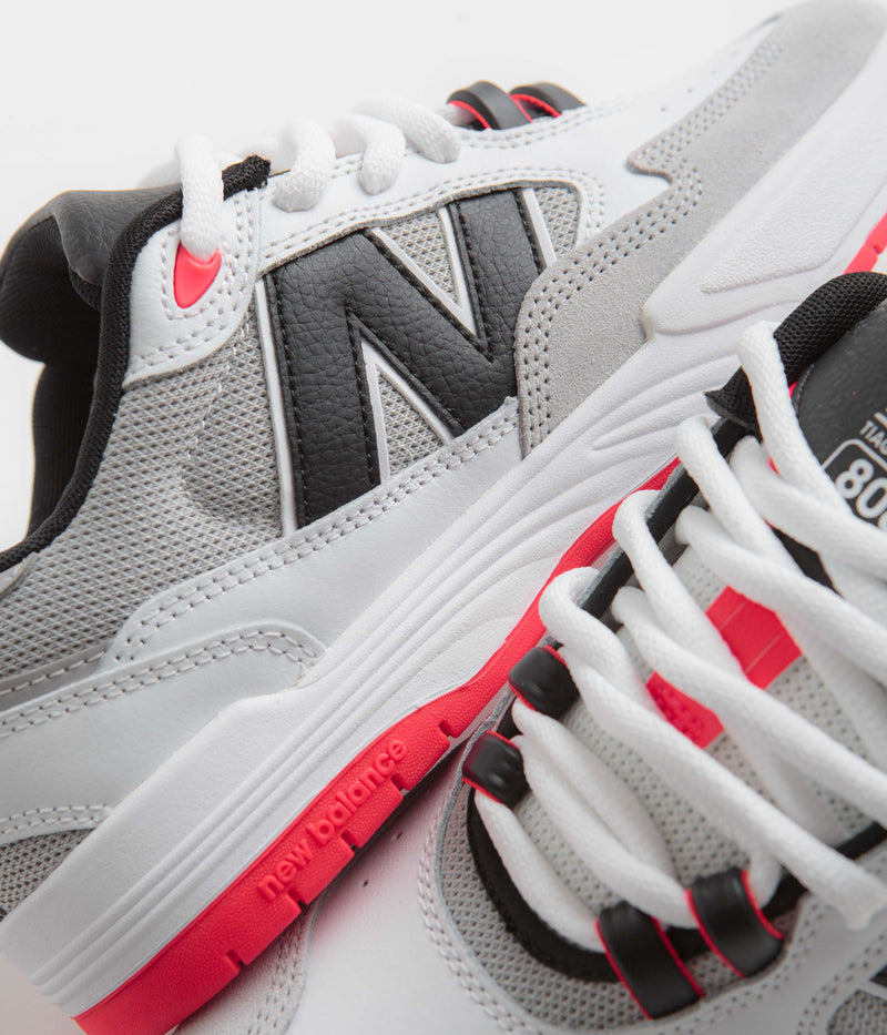 New Balance Numeric 808 Tiago Lemos Shoes in White and Black / White