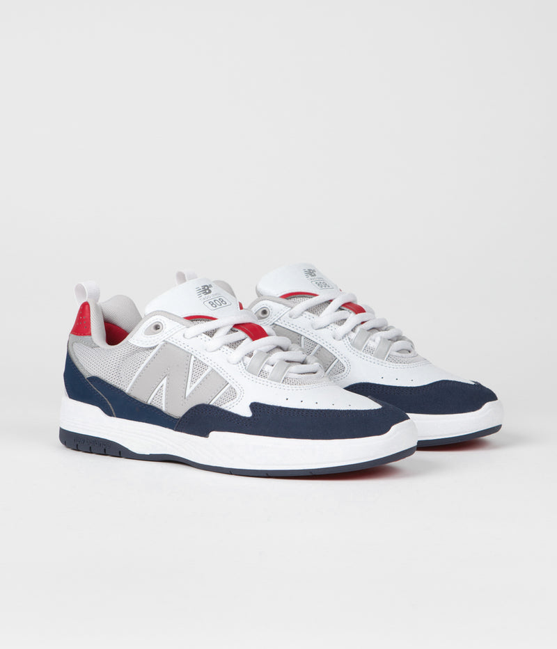 New Balance Numeric 808 Tiago Lemos Shoes in White and Navy