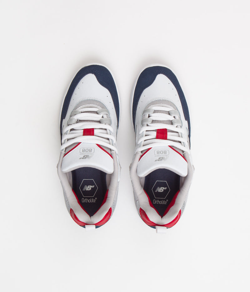New Balance Numeric 808 Tiago Lemos Shoes in White and Navy