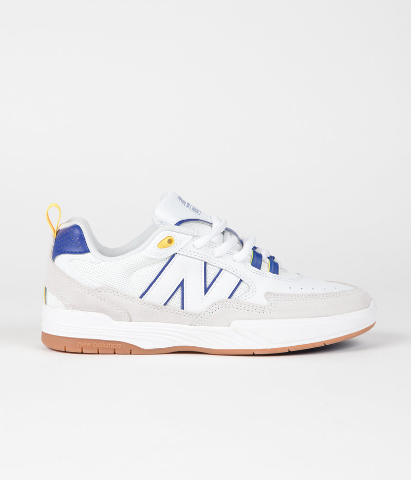 New Balance Numeric 808 Tiago Lemos Shoes in White and Royal