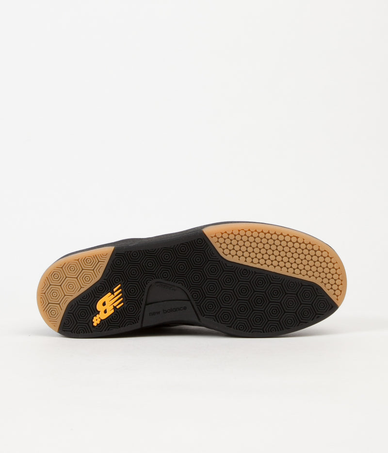 New Balance Numeric PJ Ladd 533 Shoes in Black and Gold Rush