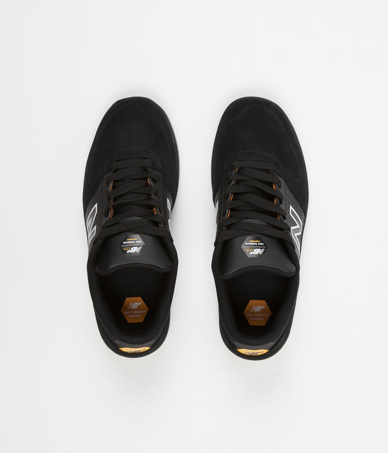 New Balance Numeric PJ Ladd 533 Shoes in Black and Gold Rush