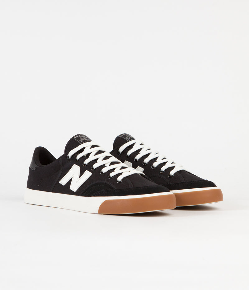 New Balance Numeric Pro Court 212 Shoes in Black and White