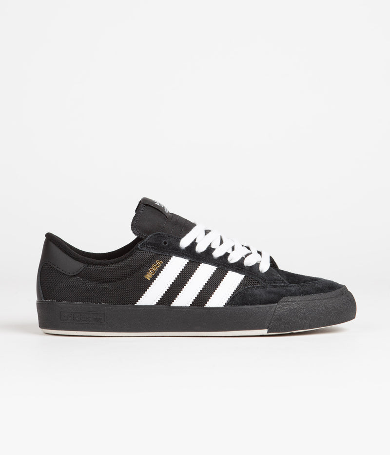 Adidas Nora Shoes in Core Black and FTWR White / Gold Metallic