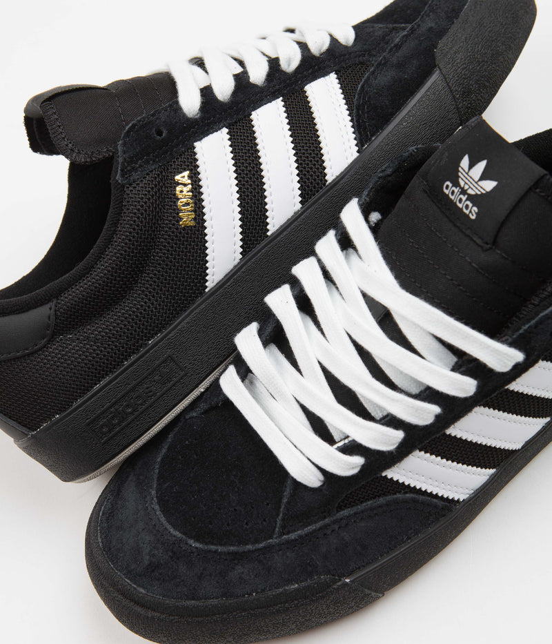 Adidas Nora Shoes in Core Black and FTWR White / Gold Metallic