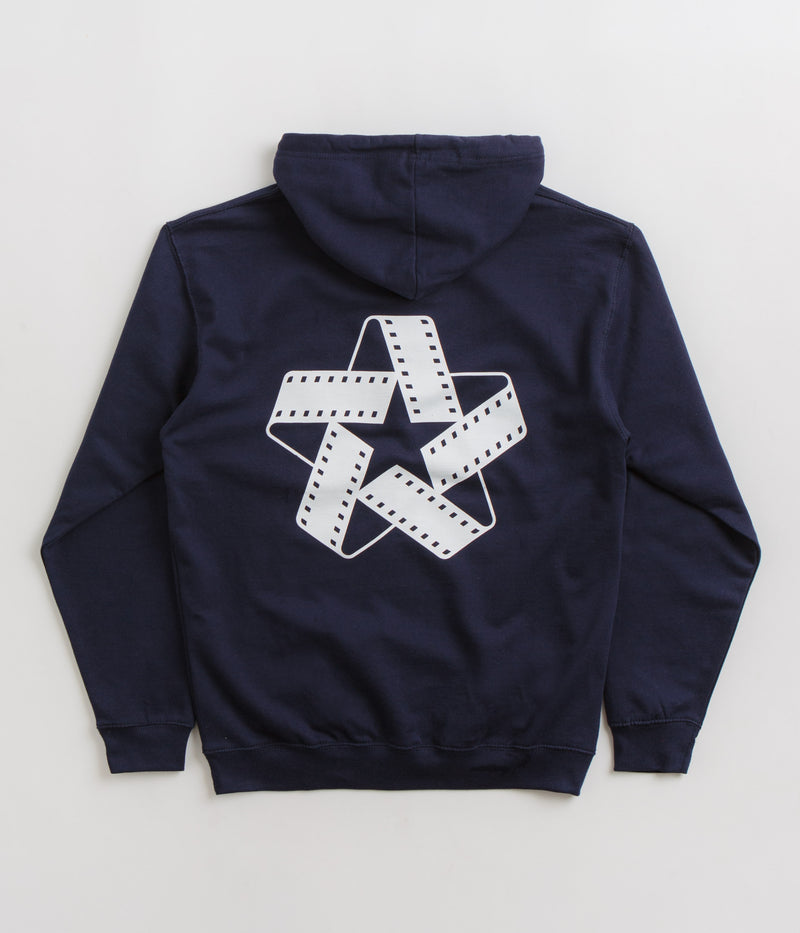 North Film Star Hoodie in Navy and White