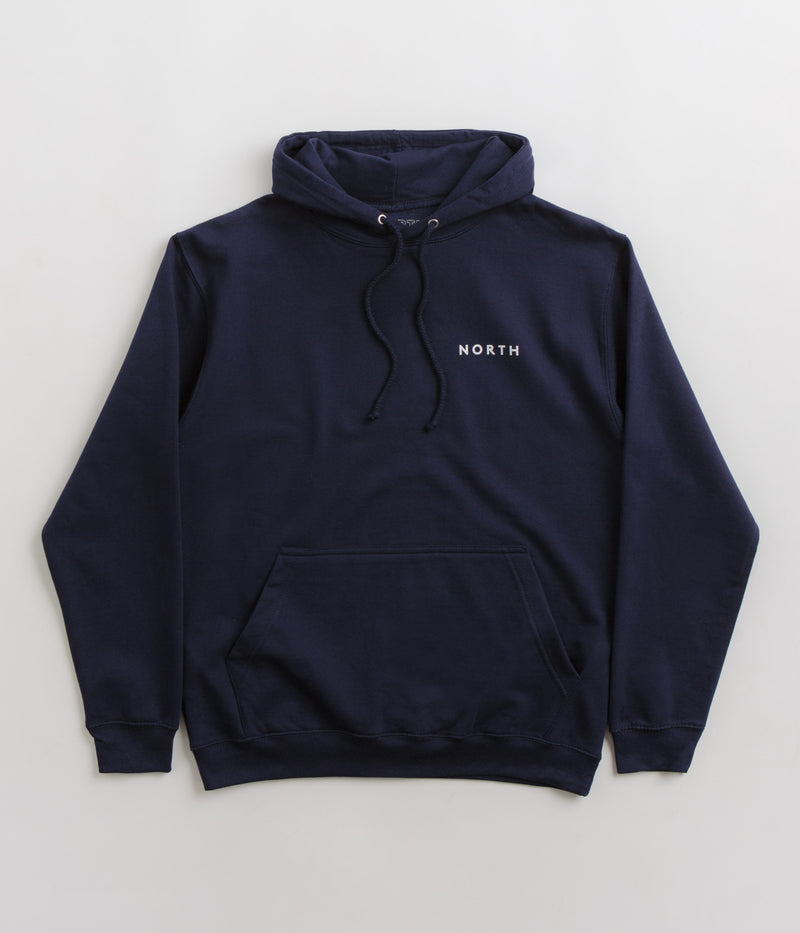North Film Star Hoodie in Navy and White
