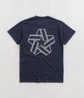 North Film Star Logo T-Shirt in Navy and White