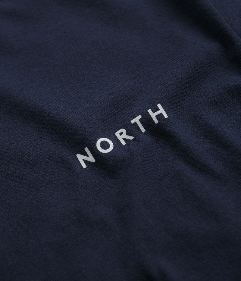 North Film Star Logo T-Shirt in Navy and White