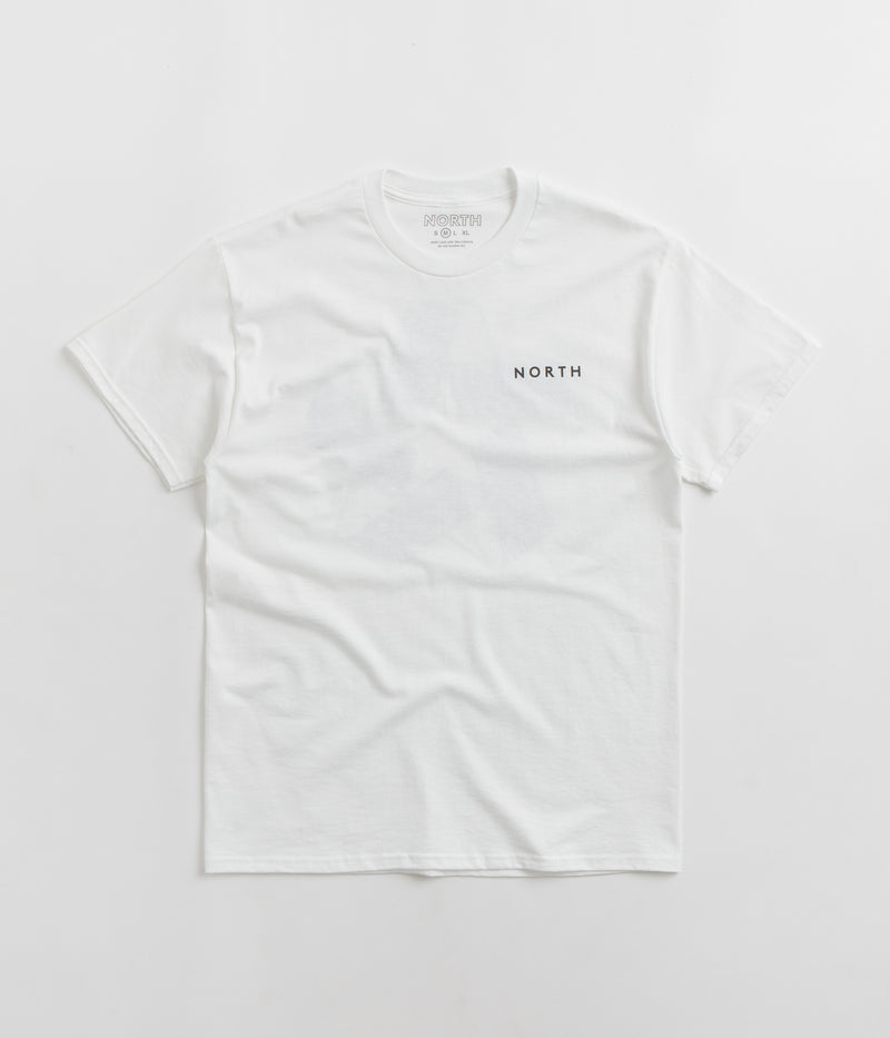 North Film Star Logo T-Shirt in White and Black
