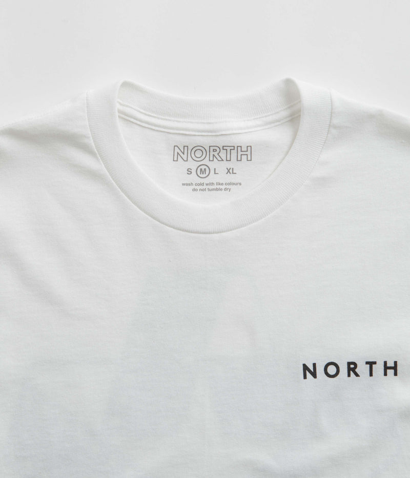 North Film Star Logo T-Shirt in White and Black