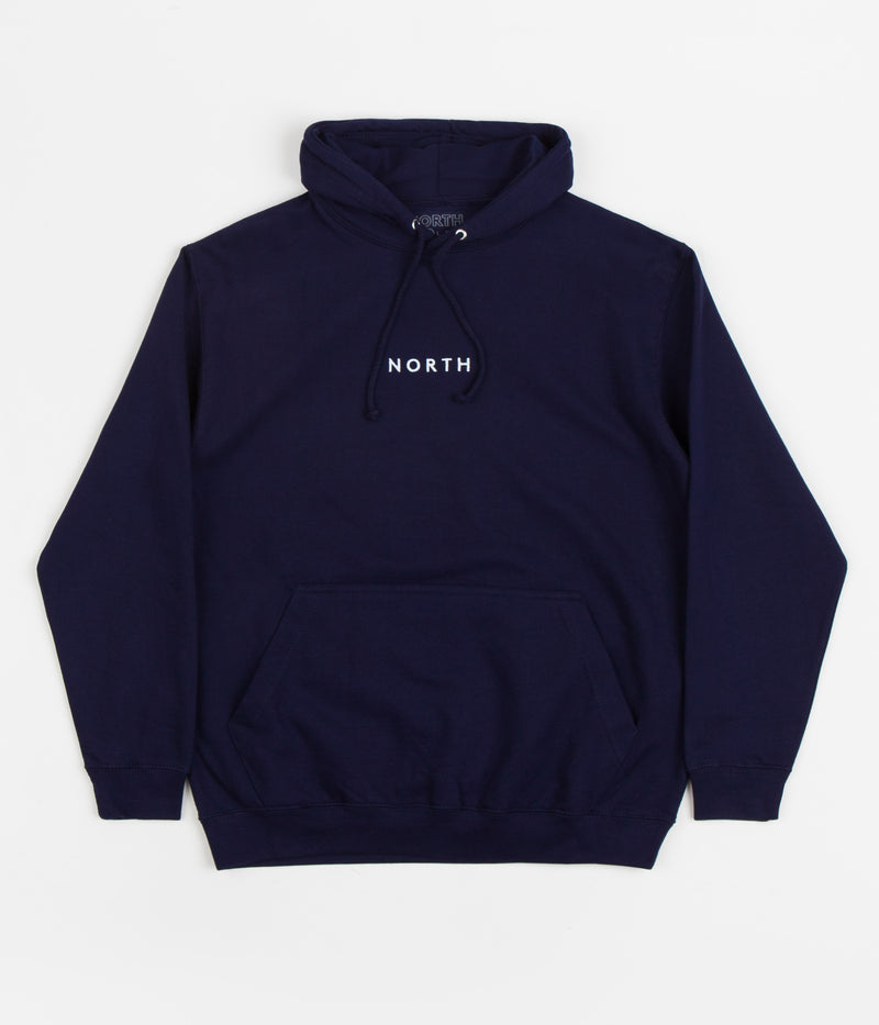 North Film Supplies Supplies Hoodie in Navy and White